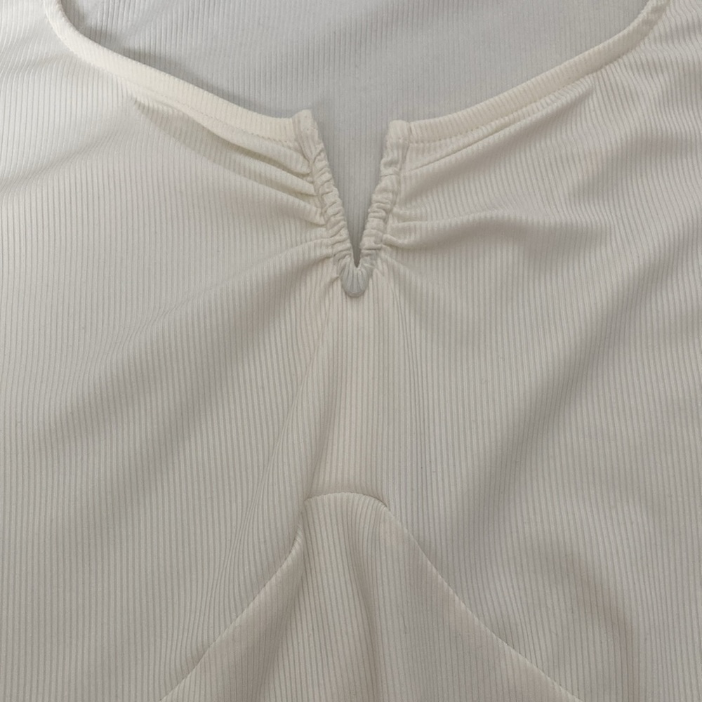 Women’s INTEMPO Square Neck Unlined Ribbed Top, 3X - Picture 4 of 8